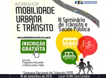 Inscrições abertas para Workshop de Mobilidade Urbana e Trânsito